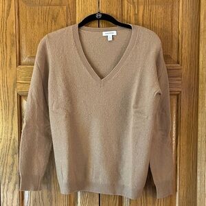 Nordstrom Taupe V-Neck Sweater